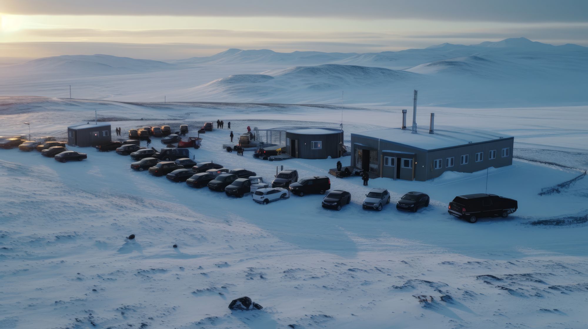 Временный городок строителей Завода АРКТИК СПГ 2